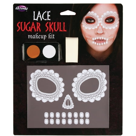 Sugar Skull Makeup Kit Adult Halloween Accessory