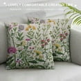 thumbnail image 3 of ONETECH  Spring Flower Pillow Cover Green Herbs Plant Leaf Floral Throw Pillow Covers Spring Cushion Case Farmhouse Decorative Pillows for Couch Sofa Home, 3 of 5