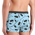 thumbnail image 4 of Men's Boxer Briefs, blue Hockey sticks pucks cute Soft Comfy Mens Underwear Boxer Briefs Breathable With Widen Waist, 4 of 7