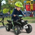 thumbnail image 3 of Gymax 6V Kids Electric Quad ATV 4 Wheels Ride On Toy Toddlers Forward & Reverse Black, 3 of 9