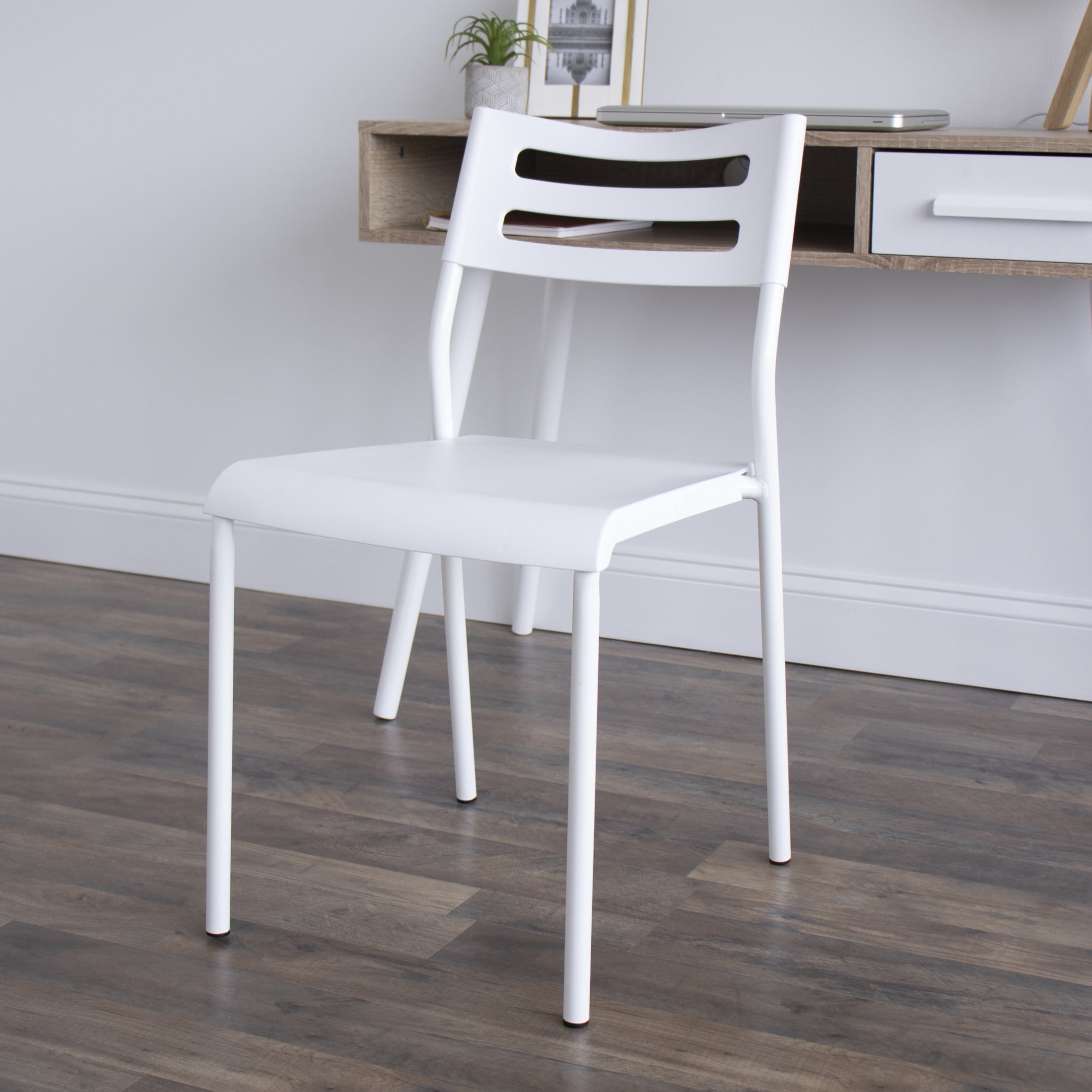 Humble Crew Lightweight Industrial Office Desk Chair, White