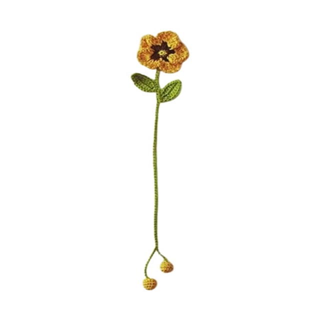 Flower Crochet Bookmark for Home and Craft - Practical Handmade Design Bookmark for Reading Lovers