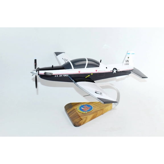Beechcraft® T-6a Texan II, 33rd Flying Training Squadron Dragons, Mahogany Scale Model
