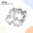 thumbnail image 3 of Uxcell Maple Leaf Cookie Cutter Set Assorted Sizes Stainless Steel Polish, 3 of 6