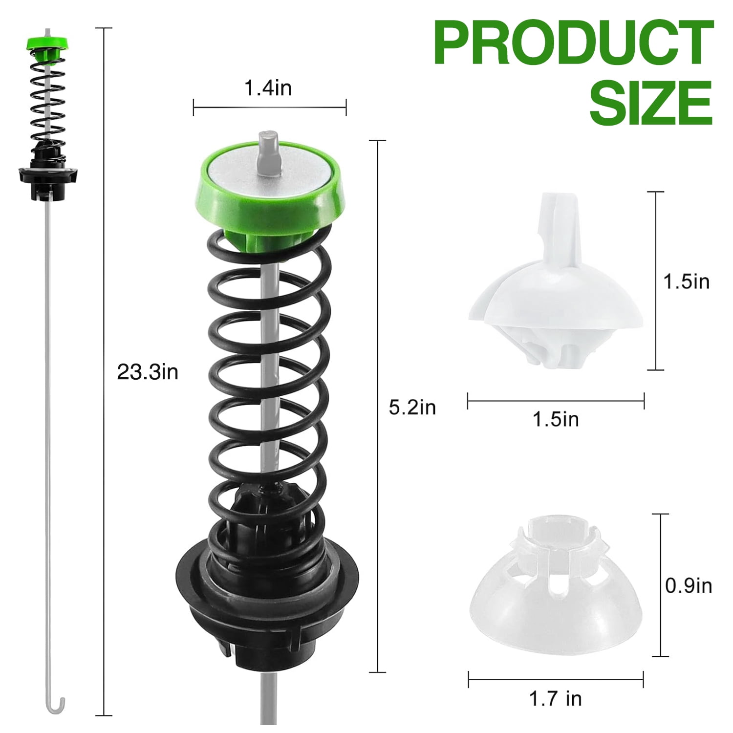 Updated W11130362 WTW5000DW2 WTW5000DW3 WTW5000DW1 MVWX655DW1 MVWC565FW1 Washer Suspension Rod Kit for Fits Select Top Load Washers - Replaces W10594080