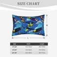 thumbnail image 3 of Plush Throw Pillow Covers, Hawaiian Flower Pineapple paddleboard Pillow Cases with Invisible Zipper, Breathable Microfiber Pillow Cases Standard Size for Sleeping Bedroom Sofa Living Room 16x24, 3 of 5