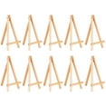 thumbnail image 1 of 10 Pcs Wooden Easel Mini Natural Wood Display Stand Craft Business Card Photo Display Easel, 1 of 7