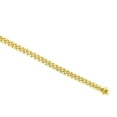 thumbnail image 2 of JewelStop 14K Yellow Gold Polished Finish 7.2mm Semi-Solid Classic Miami Cuban Chain with Box Lock - 22", 2 of 6