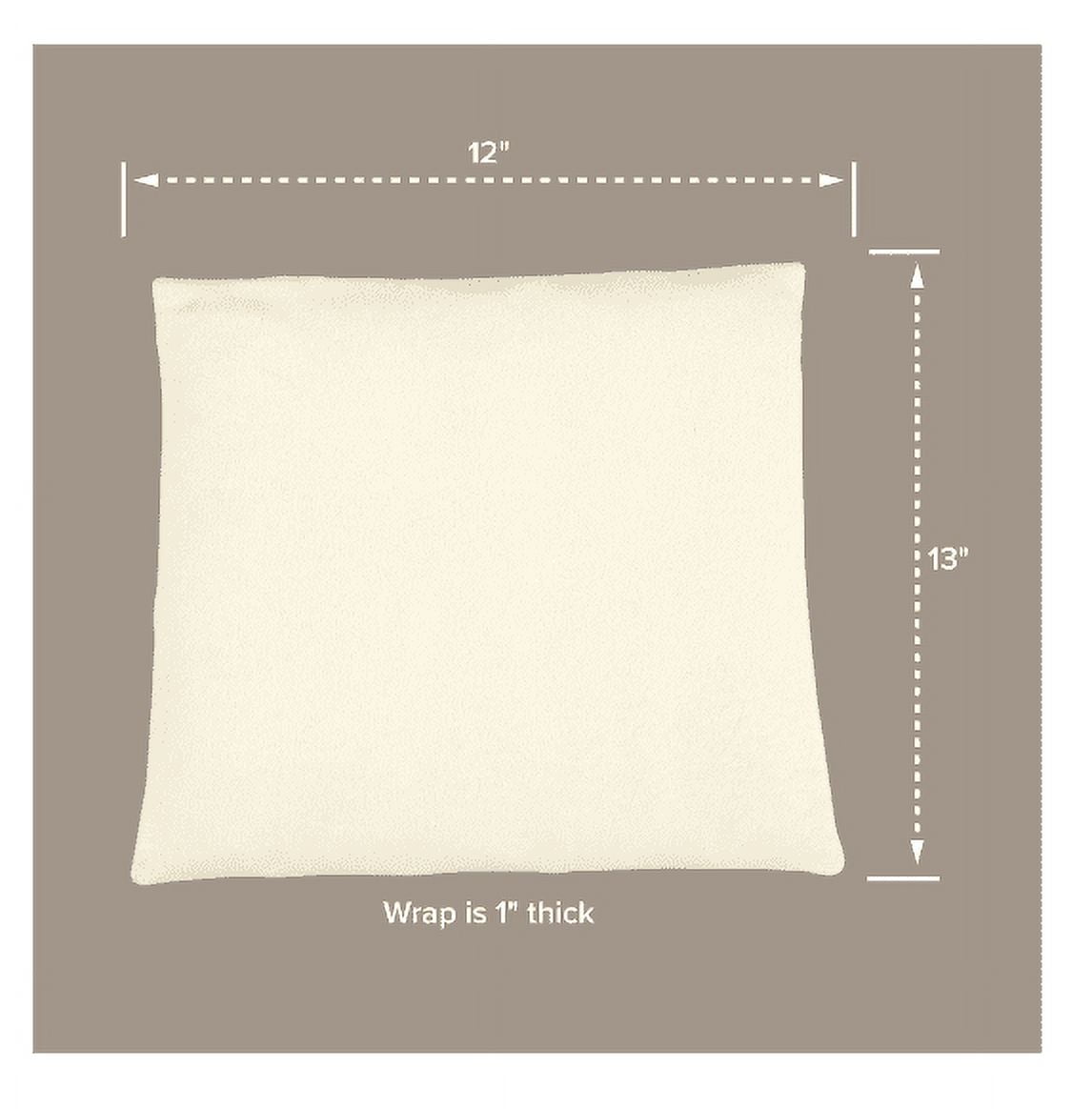 Bed Buddy Microwaveable Heating Pad with Lavender for Back & Neck Pain, Chamomile Scented, White