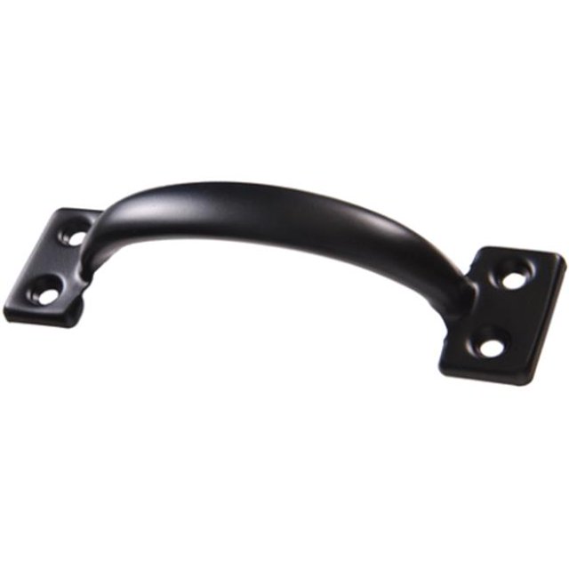 6.5 in. Black Screen Door Pull