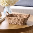 thumbnail image 2 of Better Homes & Gardens Handwoven Water Hyacinth Basket with Loop Handles, 3.9", 2 of 4
