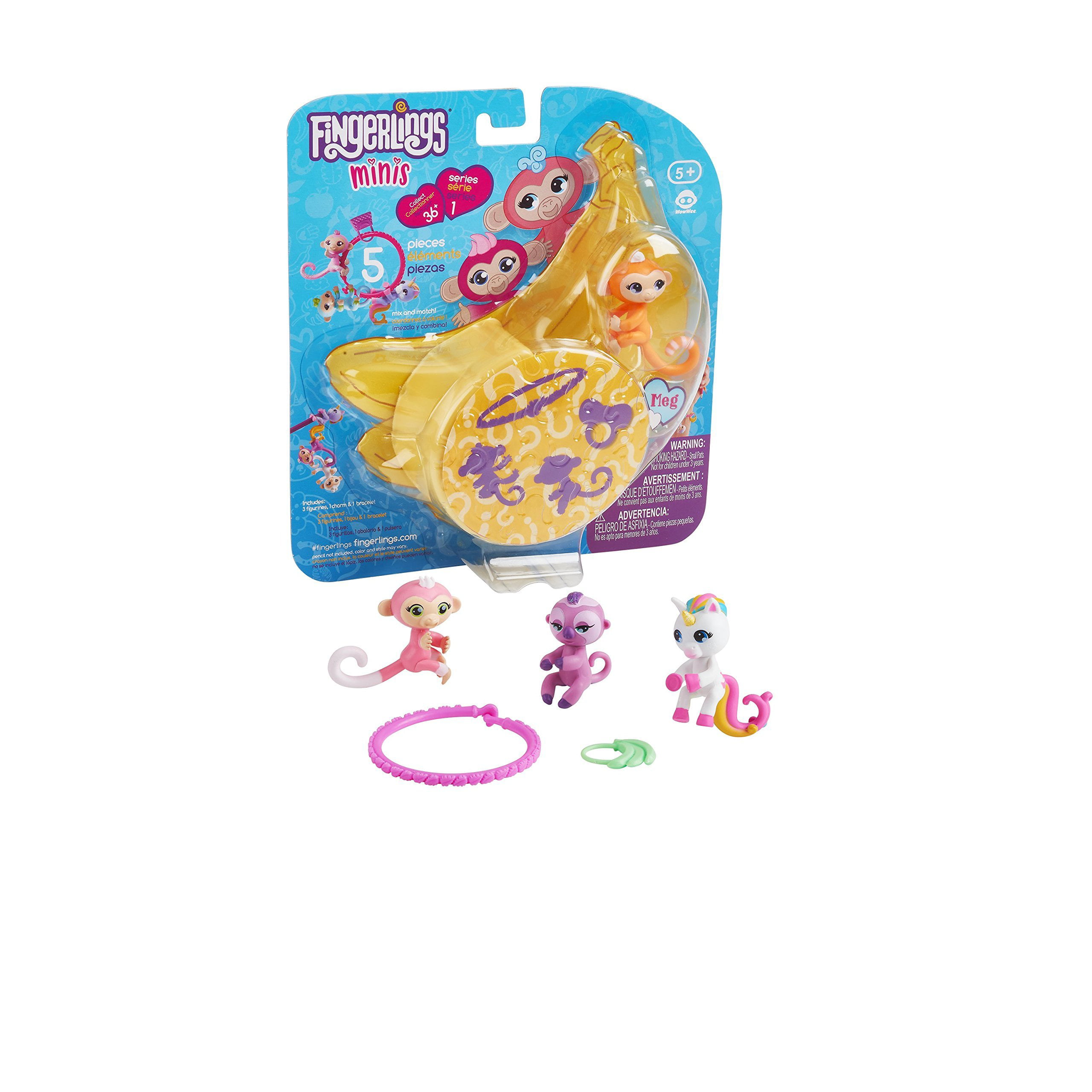 Fingerlings Mini Series 2 Figures Each Comes with Braclet & Charm Buyers Choice