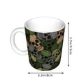 thumbnail image 2 of Disketp Camouflage Skulls Large Coffee Mug with Handle Tea Cup Novelty Coffee Cup for Men Women Office Work, 2 of 6