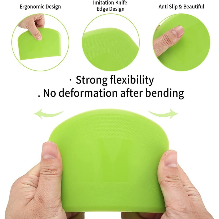 SILICONE DOUGH CUTTER Kitchen for Scraper Dough Bowl Spatulas for