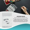 thumbnail image 6 of 100 Pack Clear Plastic Zipper Bags 6" x 9" /w White Write-On Block 2 mil, 6 of 7