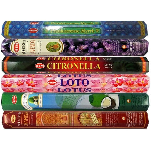 "HEM Hand Rolled Fine Quality Incense Sticks for Purification Relaxation Positivity Healing Happiness Spirituality Peace Meditation - Pack of 12 Different Premium.., By Visit the HEM Store"