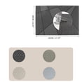 thumbnail image 6 of Unique Bargains 4Pcs Blocks Pattern PET Heat Resistant Washable Placemats Black, 6 of 6