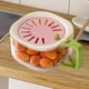 thumbnail image 5 of Cesta de drenaje de frutas con asa plegable, colador de verduras reutilizable, contenedor para guardar Rosa, 5 of 9