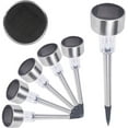 thumbnail image 4 of LINLIN 5pcs Solar Garden Lights,Stainless Steel Solar Landscape Lights, Waterproof LED Outdoor Garden Lawn Lights, Landscape Yard Path Lights, Outdoor Security Lighting, 4 of 9