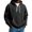 Black, variant on QHRMKOG Mens Hoodies Loose Fit Long Sleeve 1/4 Zipper Hooded Sweatshirt Solid Color Waffle Knit Shirts Fall Casual Warm Fleece Top Black 2XL