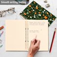 thumbnail image 4 of FORMRS 1-Subject Spiral Notebook 8" x 5" College Ruled 60 Refillable Sheet A5 Hard Cover, Orange Flowers, 4 of 7
