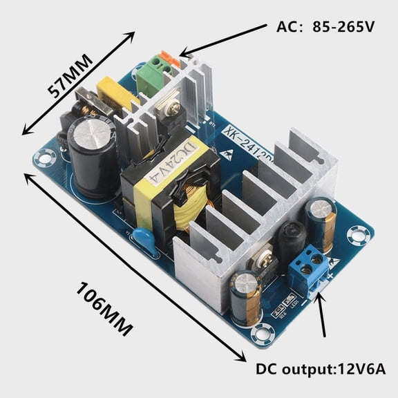 AC110v 220v to DC 24V 6A AC-DC Switching Power Supply Board Module