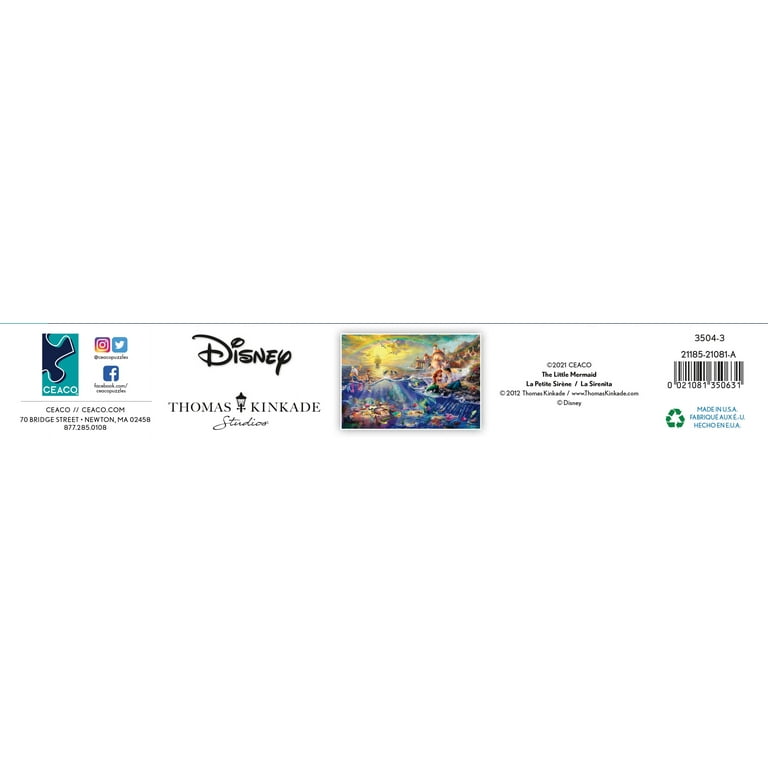 Ceaco 2000-Piece Thomas Kinkade Disney The Little Mermaid