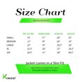 thumbnail image 5 of Red Label Men’s Premium Casual Faded Denim Jean Button Up Cotton Slim Fit Jacket (Dark Blue, S), 5 of 5