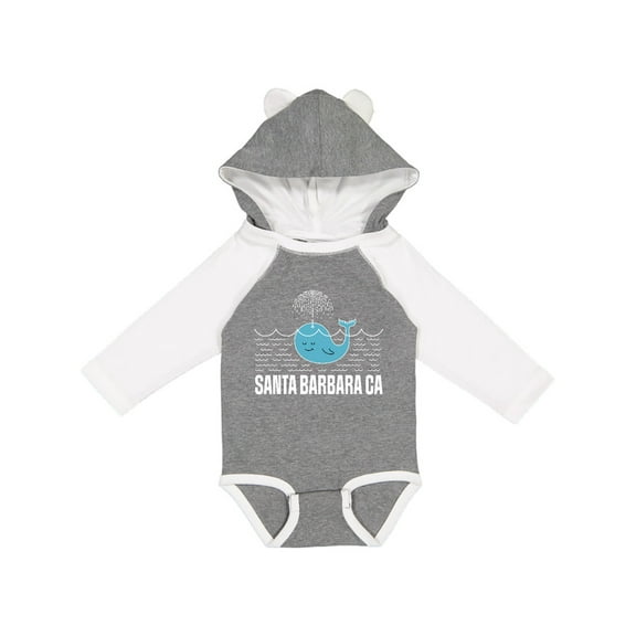 Inktastic Santa Barbara California Beach Vacation Boys or Girls Long Sleeve Baby Bodysuit
