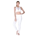 thumbnail image 2 of Pantalones deportivos para mujer, mallas deportivas para correr, mallas largas para entrenamiento de compresión, Yoga (blanco-XL), 2 of 8