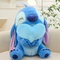 thumbnail image 4 of 18" Pink Blue Love Heart Stitch Plush Doll Toy | Cute Angel Soft Stuffed Throw Pillow | Toddler Girls Kids Birthday Gifts | Bedroom Decorations Ornaments, 4 of 10