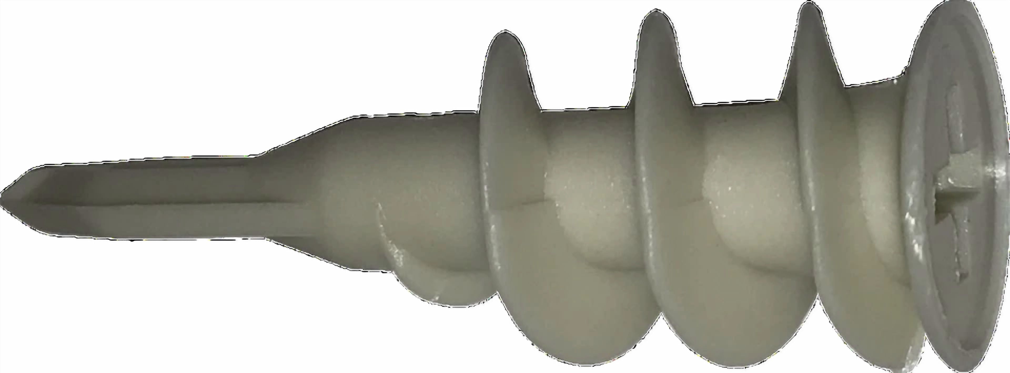 CIRCLE- (50-Pack) Self Drill Twist 55 Lbs. Medium Duty Drywall Anchors For #8-12 Screws