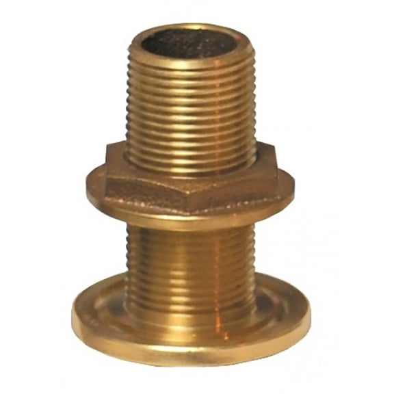 Groco TH Bronze Standard Length Through-Hull with Nut, NPS Thread