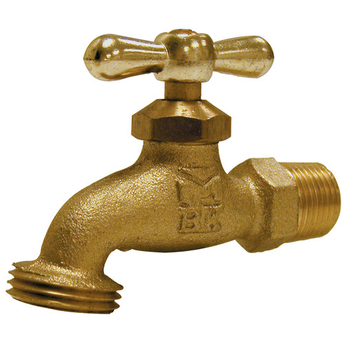 B&K Industries MIP Inlet Brass Standard Threaded Hose Bibb - Walmart.com