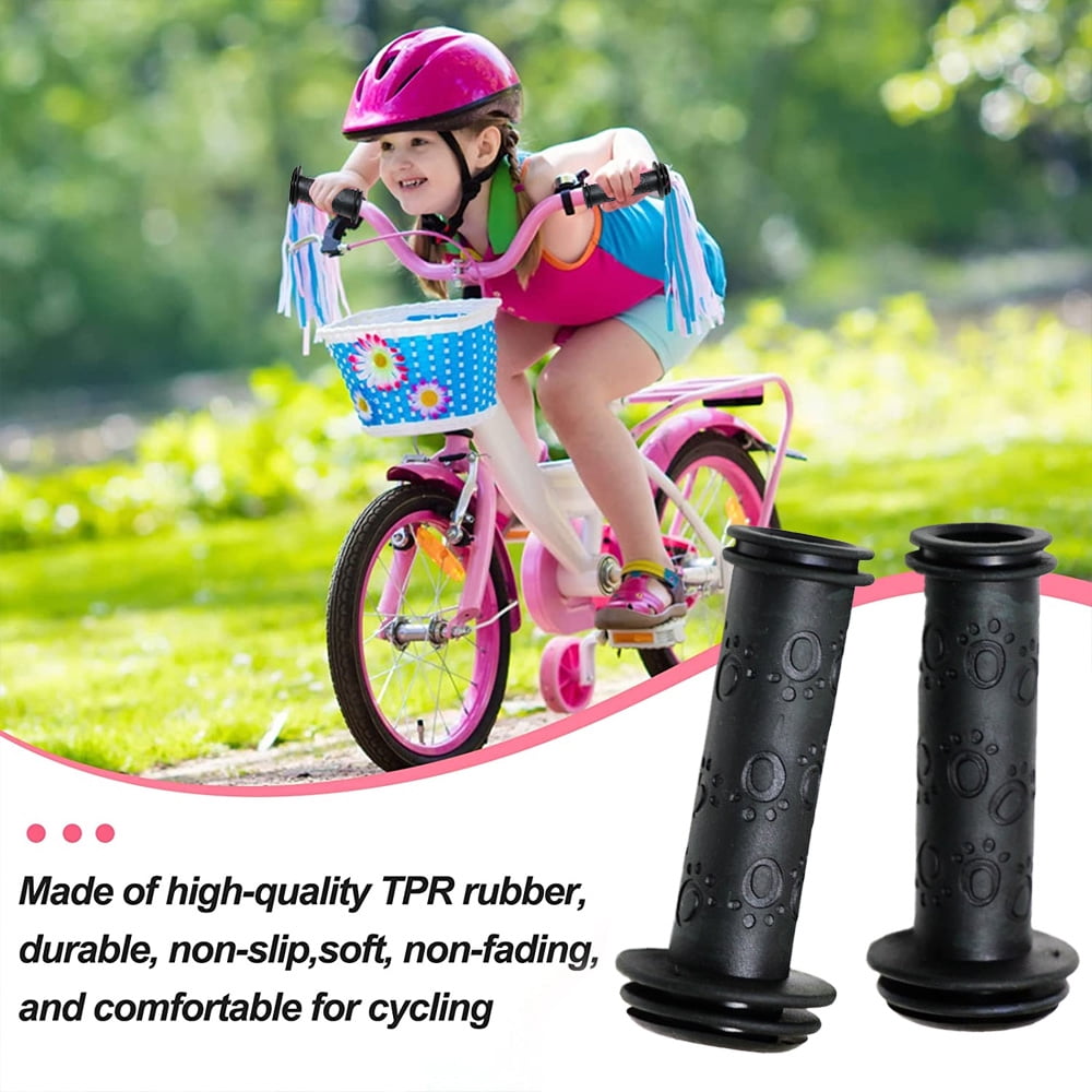 Bike Handlebar Grips - Non-Slip Rubber Grips For Mountain Bikes & Scooters