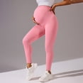 thumbnail image 3 of Iyufng Maternity Yoga Leggings Stretchy Seamless Sports Casual Yoga Pants for Outdoor Wear, 3 of 5