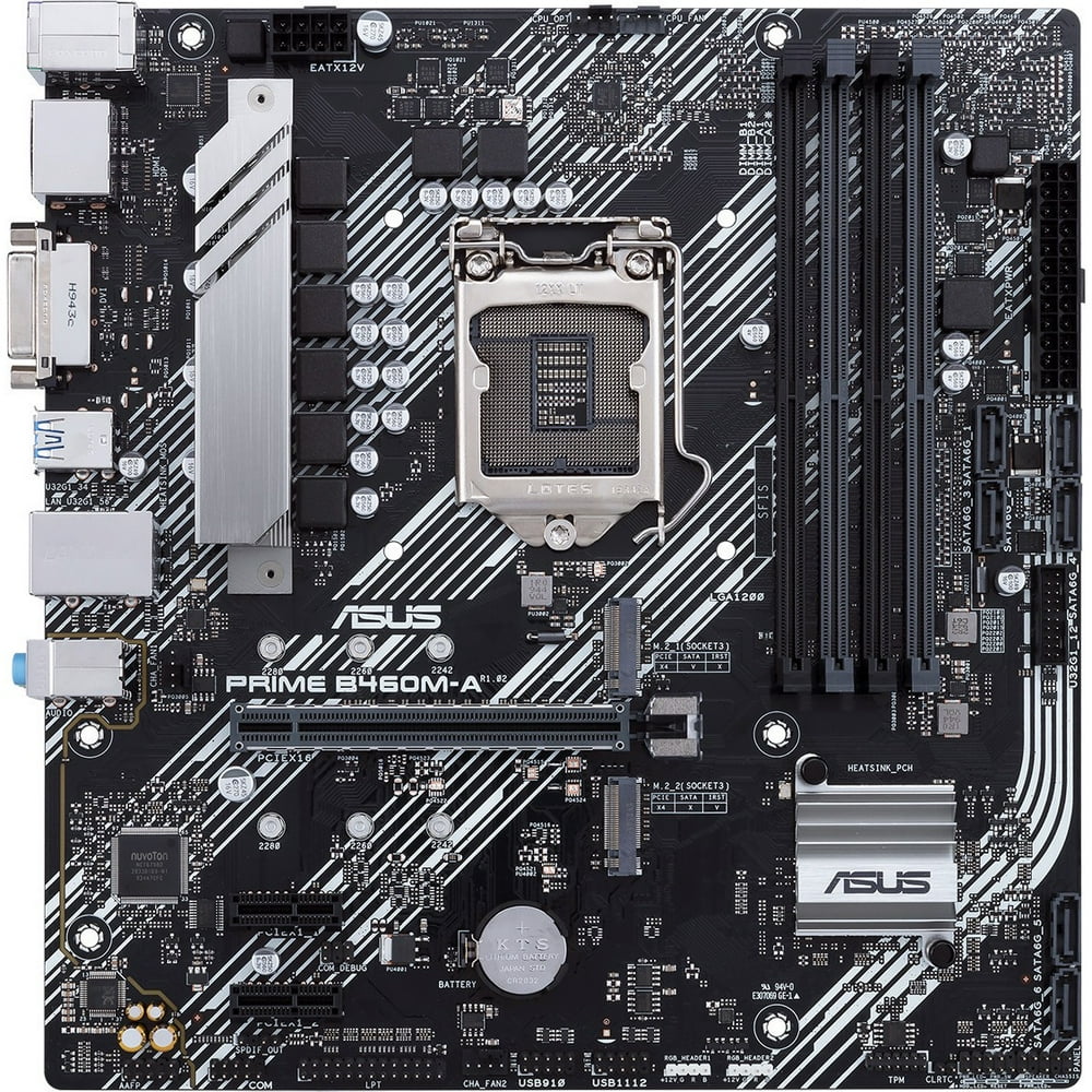 Asus Prime B460m A Desktop Motherboard Intel B460 Chipset Socket