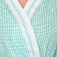 thumbnail image 5 of Ezi Women's 'Stacy' Gingham Cotton-rich Short House Robe, 5 of 5