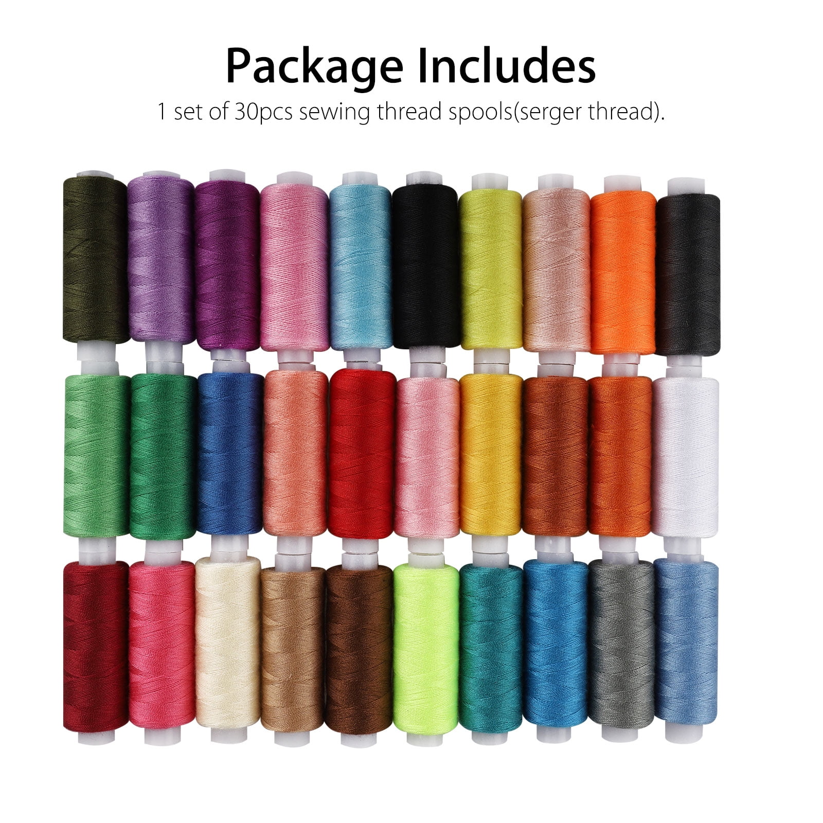 60 Color Sewing Threads 250 Yard per Spools Polyester Thread Sewing Kit All Purpose for Hand Machine Sewing (60 Colors)