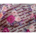 thumbnail image 4 of oneOone Silk Tabby Pink Fabric Stripe & Rose Floral Fabric For Sewing Printed Craft Fabric By The Yard 42 Inch Wide, 4 of 4
