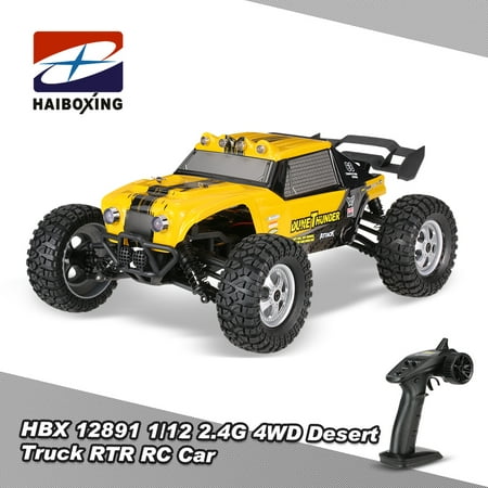 HBX 12891 1/12 2.4G 4WD Waterproof Desert Truck Off-Road Buggy RTR RC Car with LED