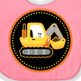 thumbnail image 4 of Inktastic Construction Digger Truck Boys Baby Bib, 4 of 4