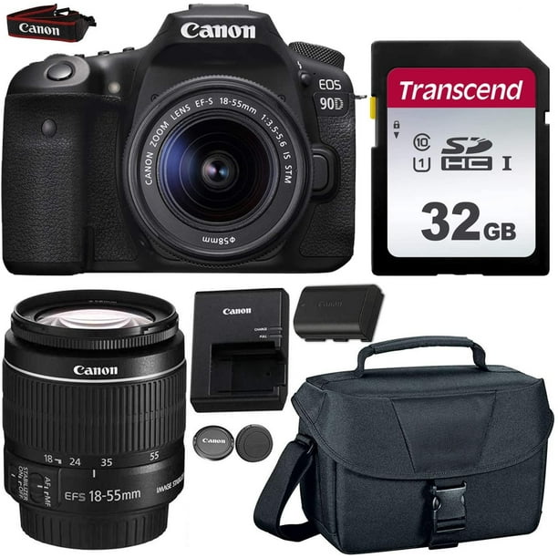Canon EOS 90D DSLR 32.5MP WiFi Enabled + EFS 1855mm is STM Zoom Lens
