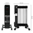 thumbnail image 5 of Caynel 1500W Electric Oil Filled Radiator Heater with Adjustable Thermostat Room Radiant,24H Timer，Tip-over Protection, 5 of 5