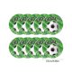 thumbnail image 3 of Kit de artículos para fiesta de fútbol | Vajilla desechable para el día del partido | Platos, vasos, servilletas, mantel y cubiertos de papel | Platos de 25 cm y 23 cm, 3 of 6