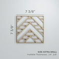 thumbnail image 3 of Ekena Millwork 7 3/8"W x 7 3/8"H x 1/4"T Extra Small Gilcrest Decorative Fretwork Wood Wall Panels, Red Oak, 3 of 18