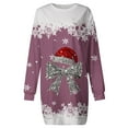 thumbnail image 4 of Krdevn Décoration de Noël, Robe à Capuche Décontractée Imprimée de Noël pour Femmes, 4 of 5