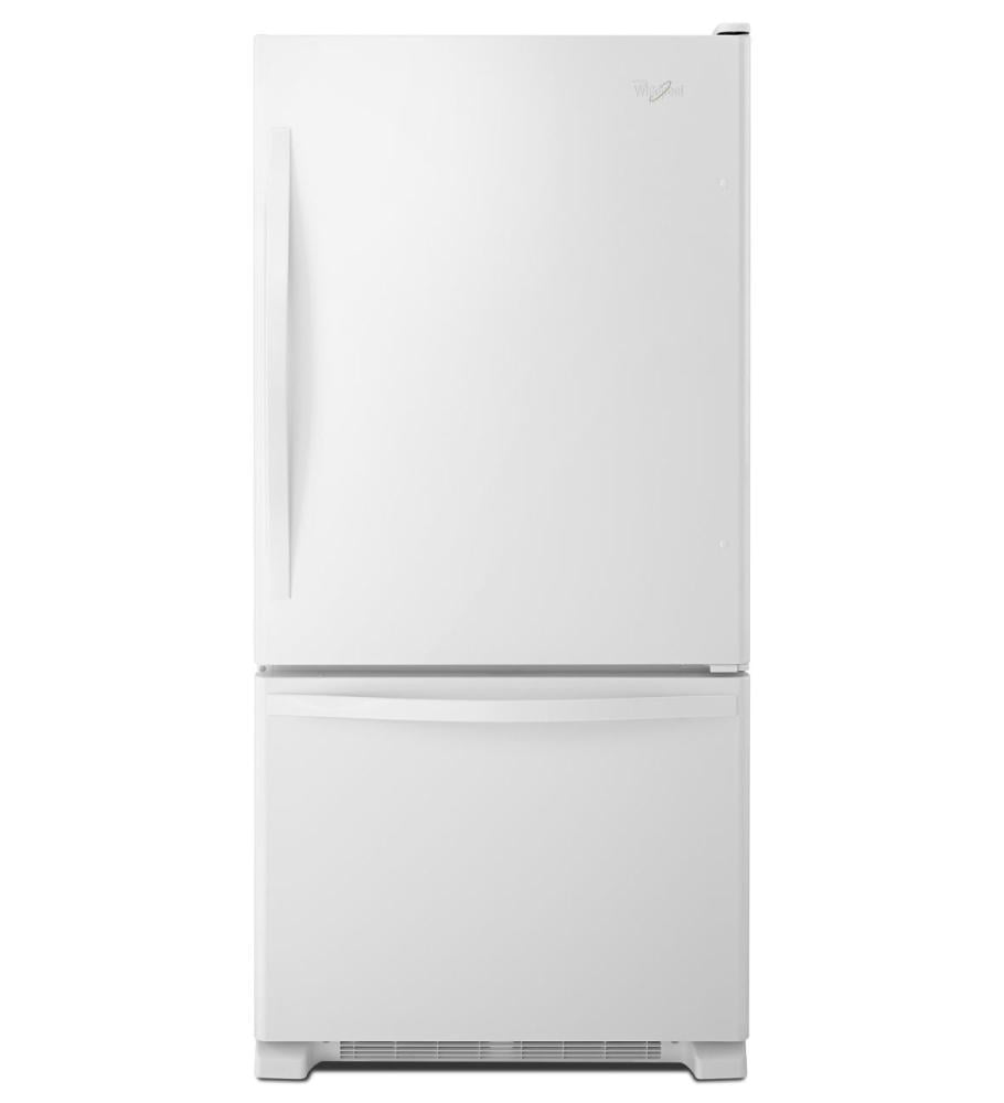 Whirlpool WRB322DMBW 21 9 Cu Ft White Bottom Freezer Refrigerator 