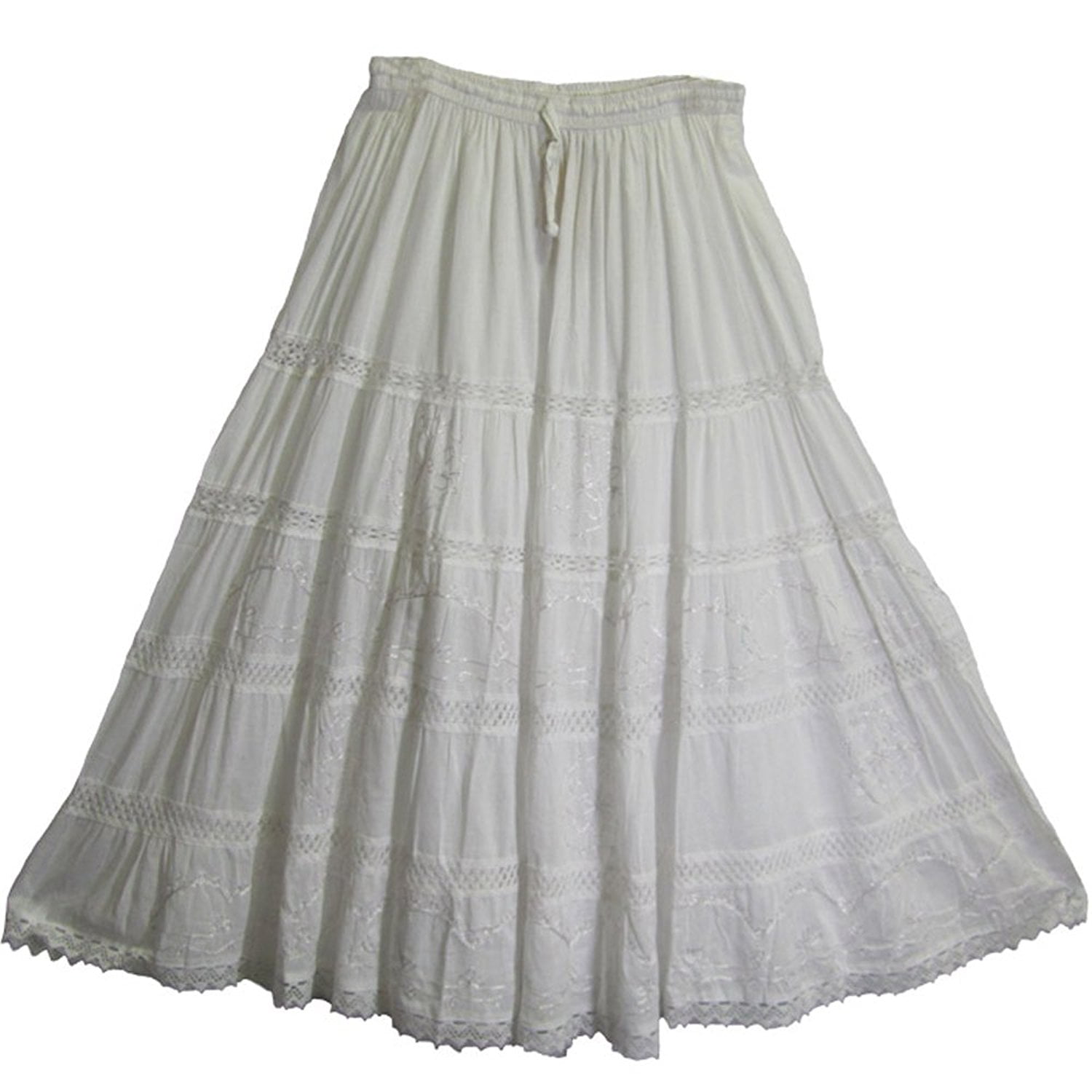 white maxi skirt walmart