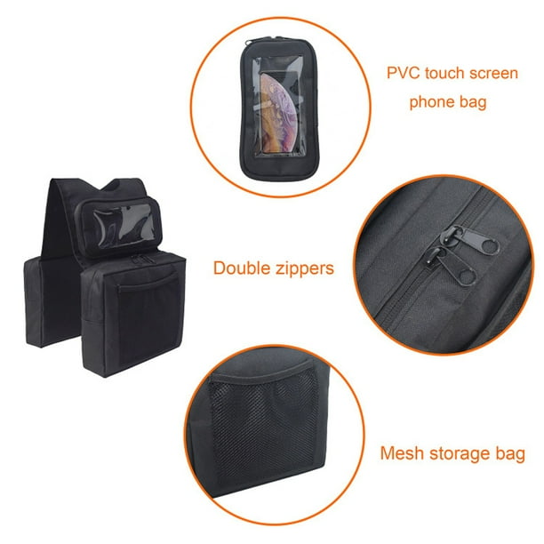 Bolsa universal para sillín, para motocicletas, motos de nieve, vehículos todo terreno, resistente al agua, para teléfono táctil